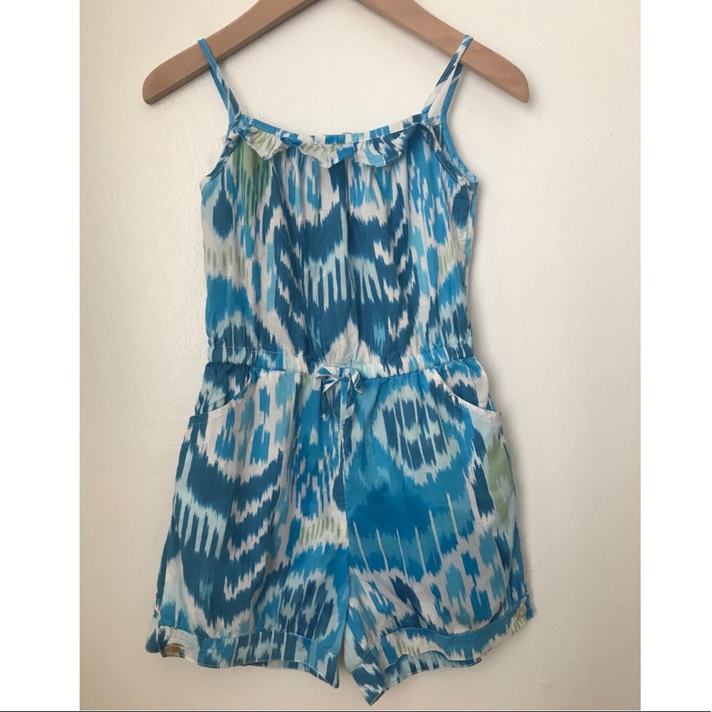 Oscar de la Renta Girls’ Ikat Sleeveless Romper